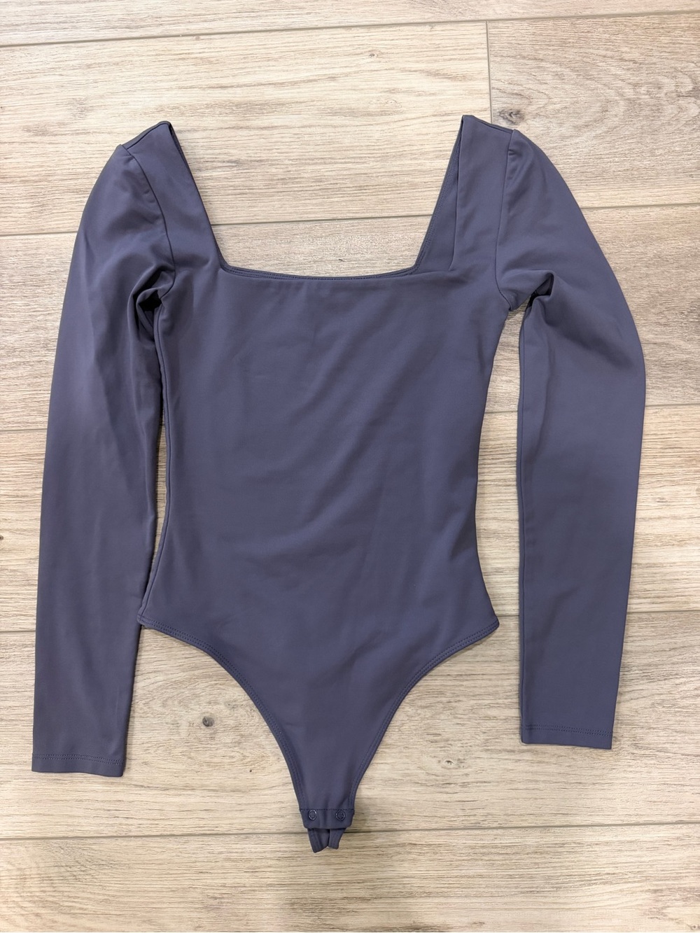 Aritzia Babaton Contour Squareneck Bodysuit- Echo Gray